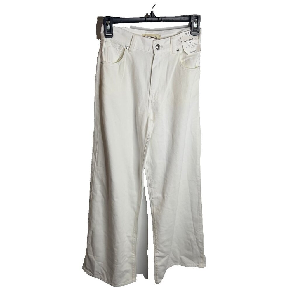 Madewell $138 Superwide-Leg Jeans: Airy Denim Edition Size 23 NU007 White - Picture 3 of 11